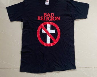 Vintage Y2k BAD RELIGION Band Tees Tshirt Large Size Punk Rock