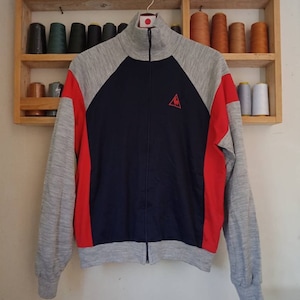 Vintage Le Coq Sportif Jacket sweater sweatshirt Embroidery lago Large size