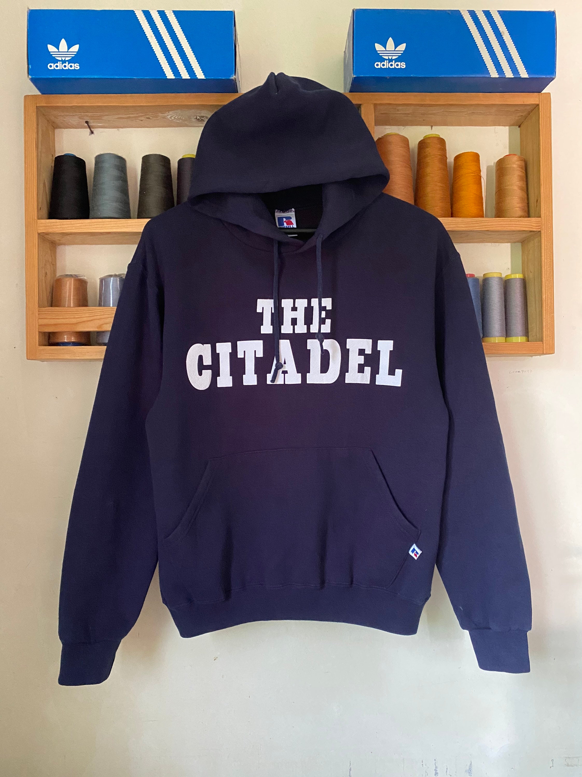Vintage 90s Russell Athletic the Gitadel Hoodie Small Size Jumper