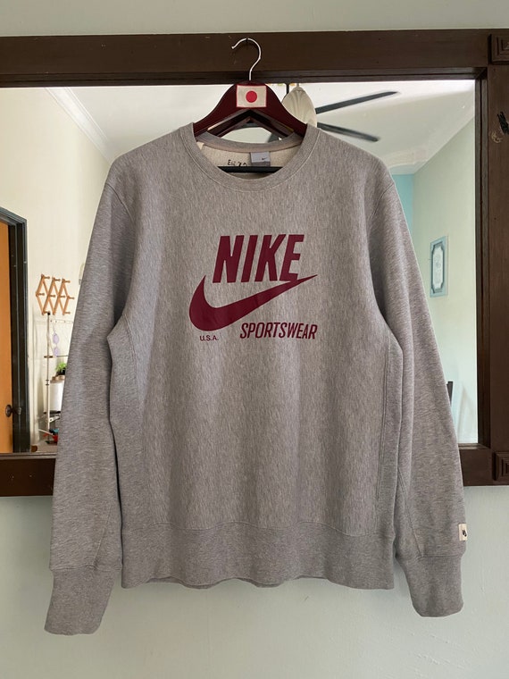 Vintage Nike Sweatshirt Big Logo Large Size Nike Sweater Etsy UK