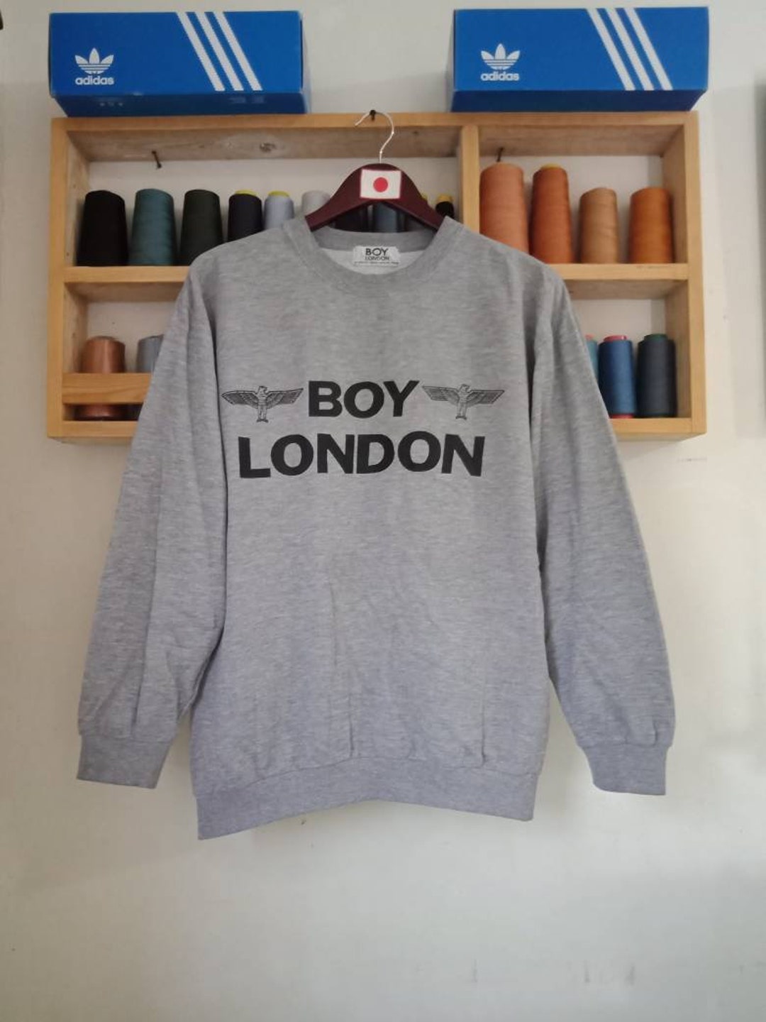 Vintage Boy London Sweater Sweatshirt Big Logo Large Size Jumper. Etsy