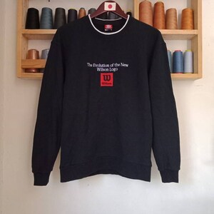 Vintage Wilson Sweatet Sweatshirt Embroidery Big Logo Small Size.Jumper.