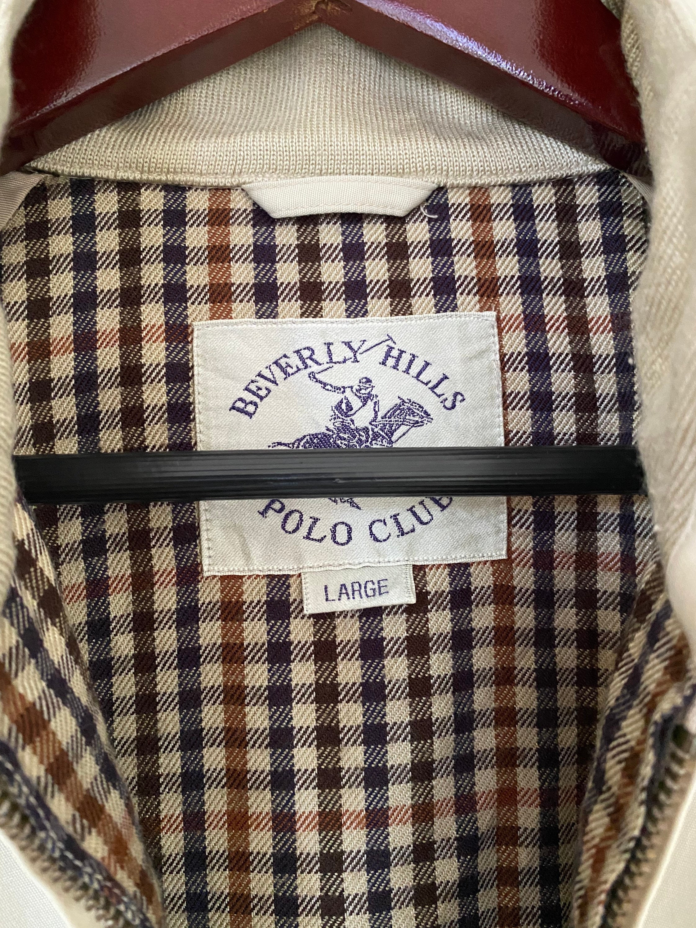 Vintage Beverly Hills Polo Club Ziper Jackets Sweter Embroidery
