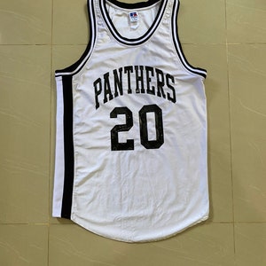 Vintage Russell Athletic Panthers Basketball Jersey No 20 Medium Size