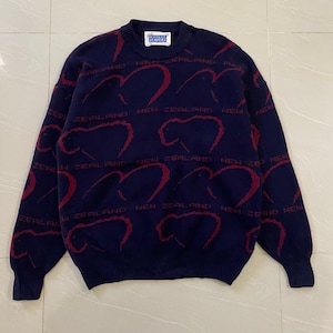 Vintage Woolly Jumpers New Zealand Knitwear Sweater Madium Size Pure New Zealand