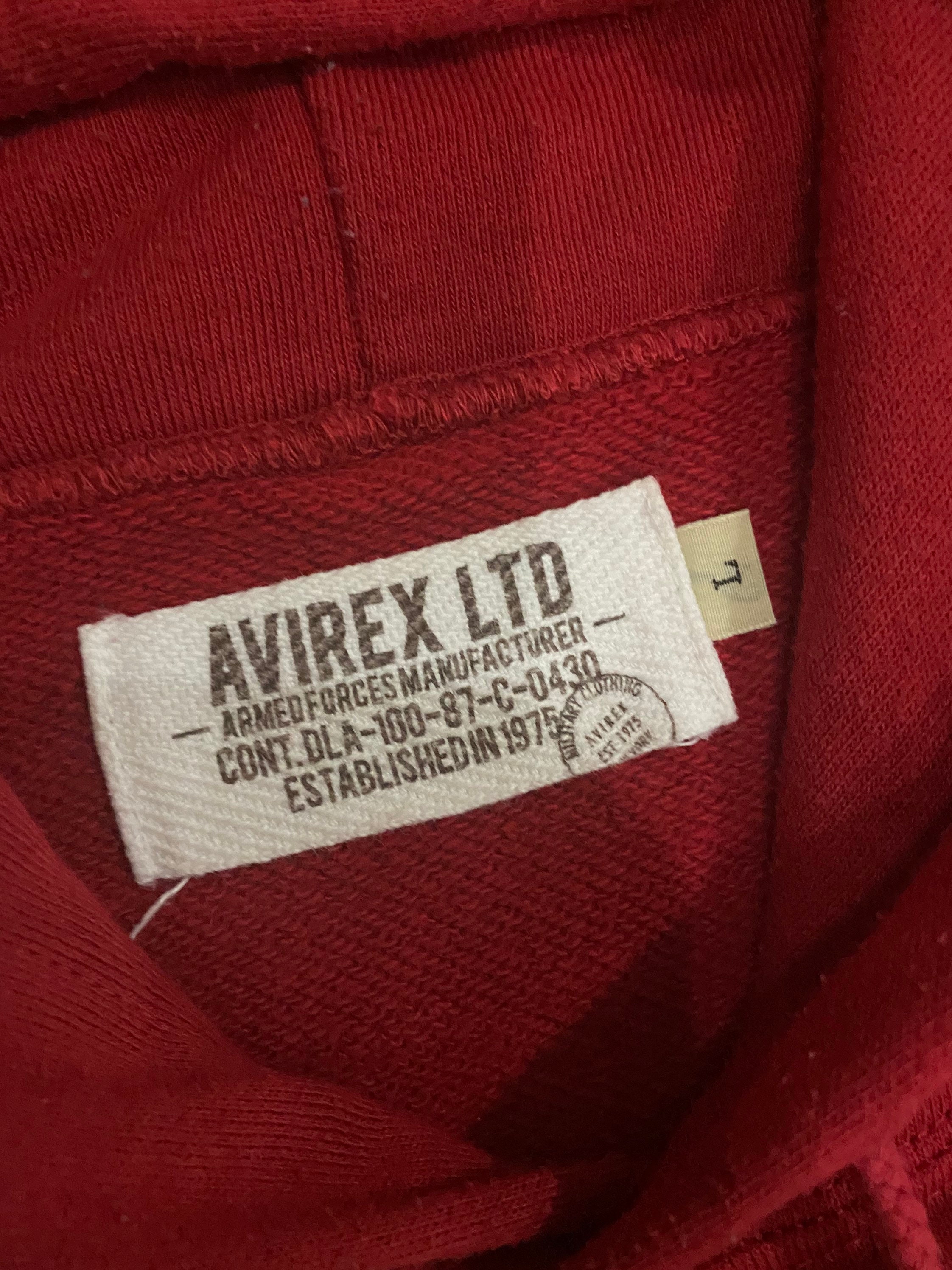 Vintage Avirex Hoodie Big Logo Large Size Jumper. - Etsy