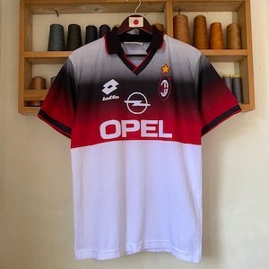 Vintage Rare Lotto Opel Milan Ac Jersey Big Logo Medium Size Vintage Rare Lotto Opel Milan Ac Jersey Big Logo Medium Size