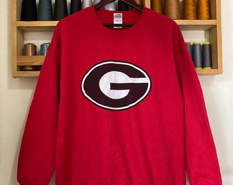 Vintage Gildan Sweatshirt Sweater Big Logo Large Size Jumper
