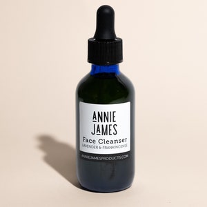 Annie James Bestselling Organic Facial Cleanser, Organic Skin care, Oil Cleansing, Lavender + Frankincense,  Anti-aging Skin care,