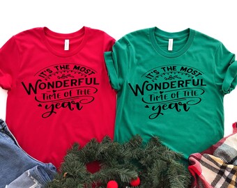 Christmas Shirt, Its The Most Wonderful Time of The Year Shirt, Wonderful Time of The Year T-shirt, Winter shirt, Holiday Shirt for Family