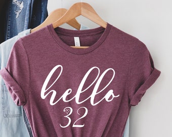 32nd Birthday Shirt Etsy
