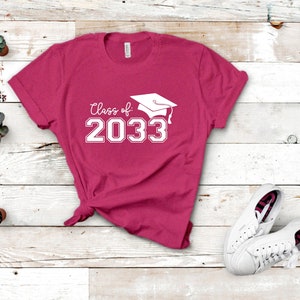 Class of 2033  shirt-Custom-Unisex- Class of 2033   T-shirts-colors-sizes