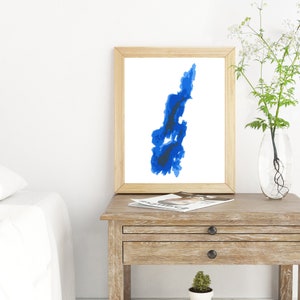 Lago Couchiching 8 "x 10" Mapa de cartografía de corte de papel / Arte de la pared / Póster / Impresión / Arte del mapa / Decoración de la pared