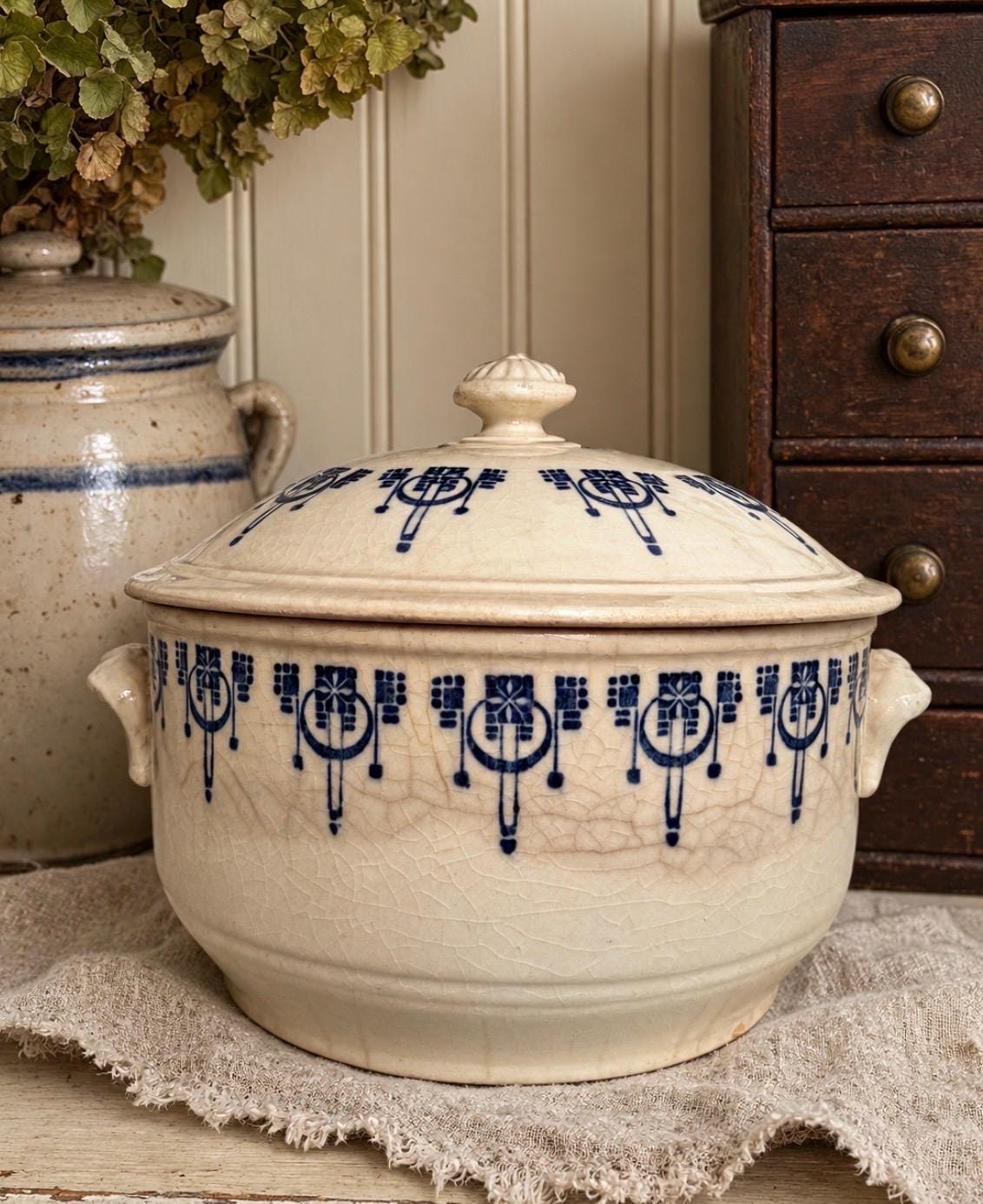 Antique Saint Uze Pottery - Etsy