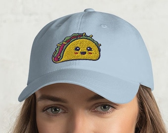 Taco Dad Hat, Taco Baseball Cap, Taco cap, Taco hat, Taco gift, Taco lover, Funny Taco, Cute Taco, Kawaii, Taco Mama