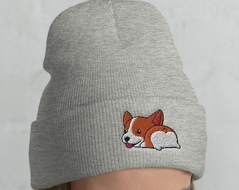 Cuffed Corgi Butt Beanie, Corgi lover, Corgi gift, Cute corgi, Corgi dog, Funny Corgi, Corgi winter, christmas gift