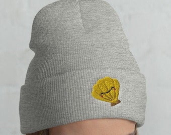 Cuffed Clam Beanie, Clam hat, Clam lover, Clam gift, Cute Clam, Funny Clam, Clam winter, Clam mama, kawaii