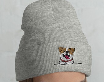 Cuffed Jack Russell Beanie, Jack Russell hat, Jack Russell lover, Jack Russell gift, Cute Jack Russell, Funny Jack Russell, kawaii