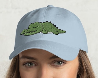 Crocodile Dad Hat, Baseball Cap, Crocodile cap, Crocodile hat, Crocodile gift, Crocodile lover, Funny Crocodile, Cute Crocodile, Kawaii