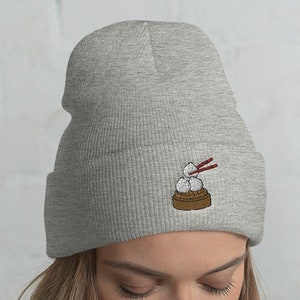 Gorro de albóndigas con puños, Sombrero de albóndigas, Amante de las albóndigas, Regalo de albóndigas lindas, Albóndigas divertidas, Albóndigas de invierno, kawaii