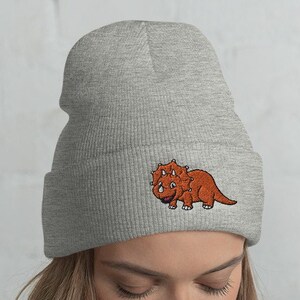 Cuffed Dinosaur Beanie, Dinosaur hat, Dinosaur lover, Dinosaur gift, Cute Dinosaur, Funny Dinosaur, Dinosaur winter, Dinosaur mama, kawaii