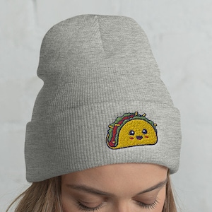 Cuffed Taco Beanie, Taco lover, Taco gift, Taco hat, Cute Taco, Funny Taco, Taco winter, christmas gift, kawaii