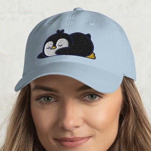 Penguin Dad Hat, Penguin Baseball Cap, Penguin cap, Penguin hat, Penguin gift, Penguin lover, Funny Penguin, Cute Penguin, Kawaii