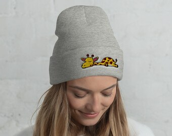 giraffe beanie hat