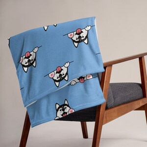 Kocyk Husky, Kocyk Husky, Kocyk dla psa, Miłośnik Husky, Prezent Husky, Słodki Husky, Pies Husky, Zabawny Husky, Kawaii