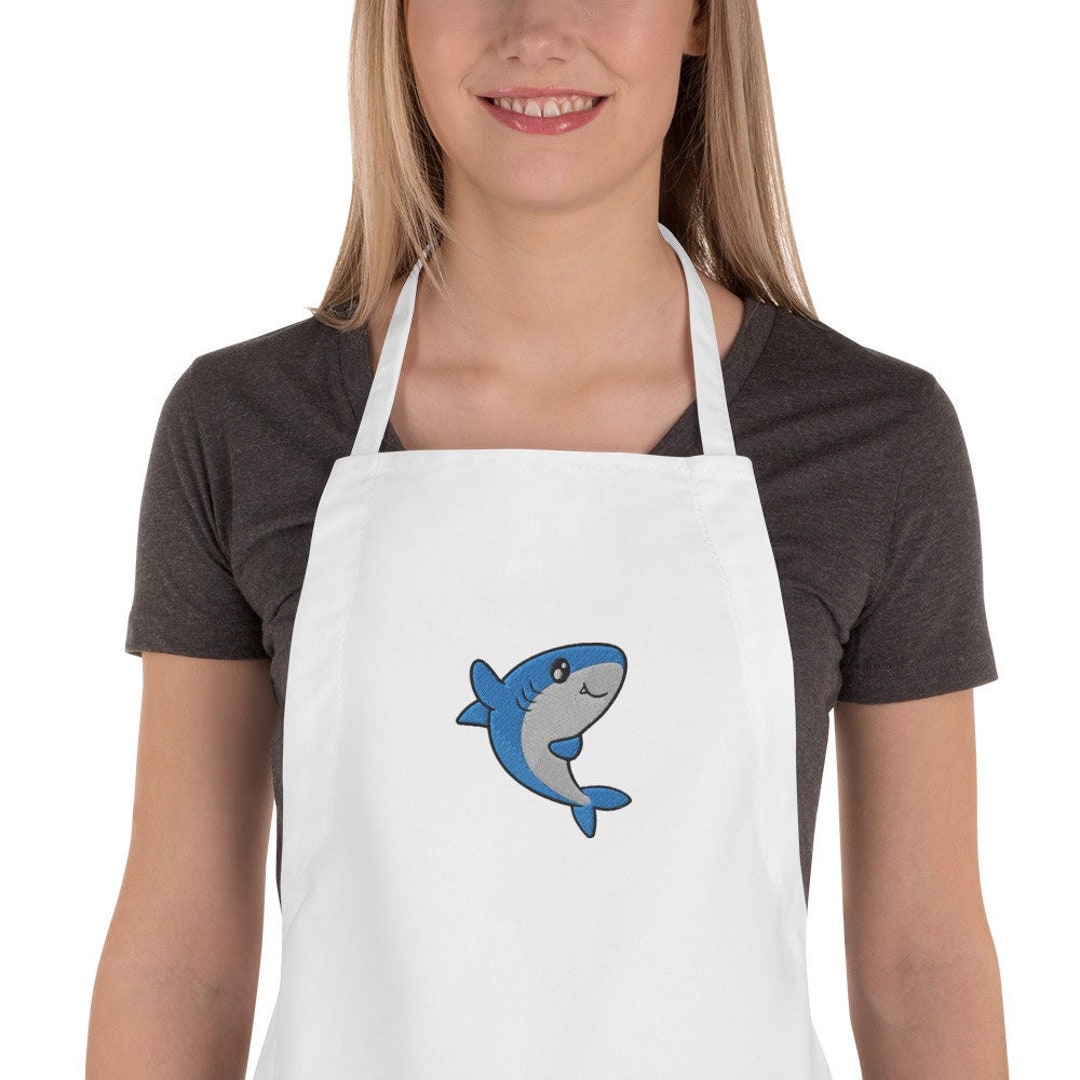 BNQL Hai-Schürze Mit Taschen – Wasserdicht, ölbeständig, 72 X 68 Cm, Lustiges Geschenk