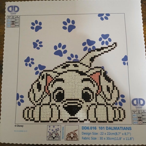 Finished Dalmatian diamond painting