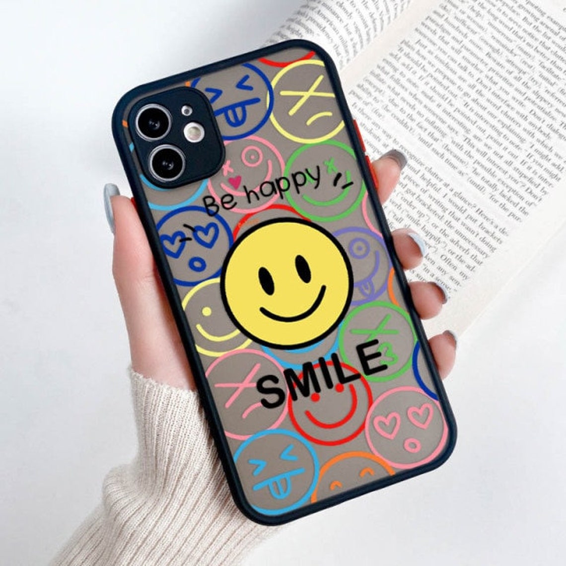 Smile Heart Case para iPhone 11 Casos Lindo funda de silicona Etsy
