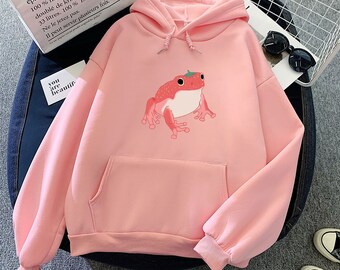 pink hoodie with rose