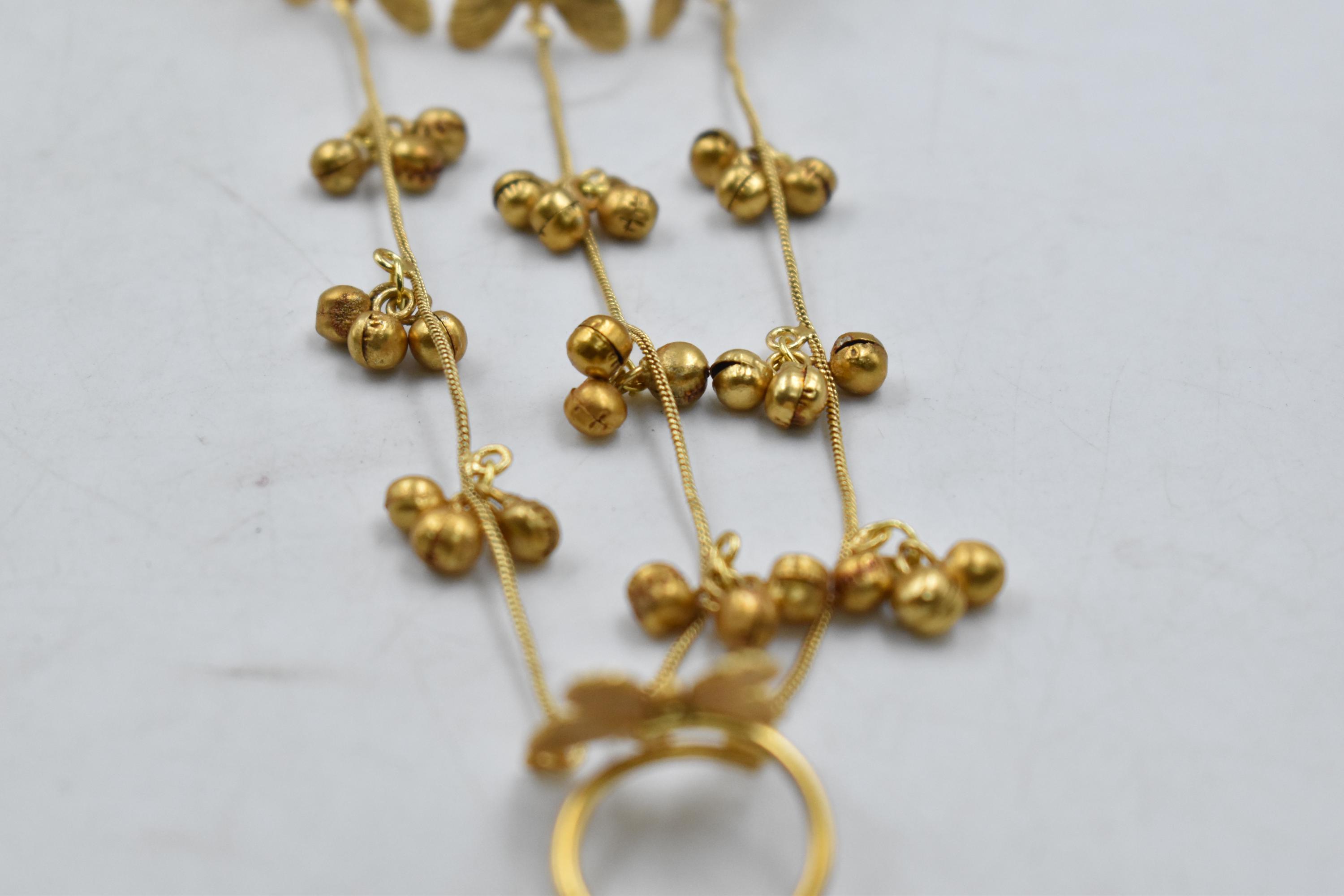 Butterfly Hathphool Hand Chain : Gold Plated Hathphool Indian Bridal ...