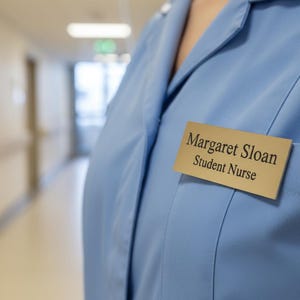 Personalised Engraved Solid Brass Name Badge - Rectangle