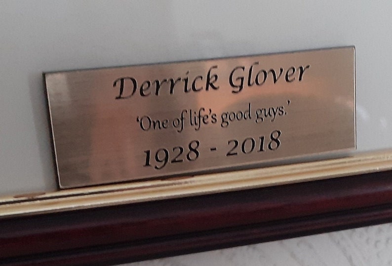 Personalised Engraved Picture Frame Plaques Etsy Australia