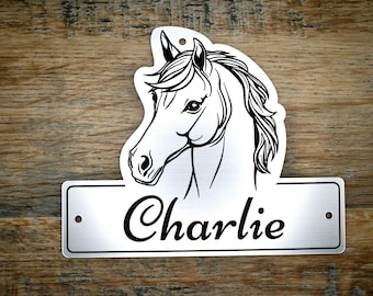 Acrylic Stable Name Plaques With Border