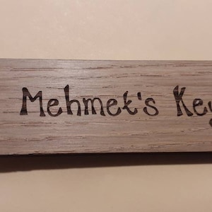 Wooden Keyrings Ideal for house warming gifts, Personalised Engraved