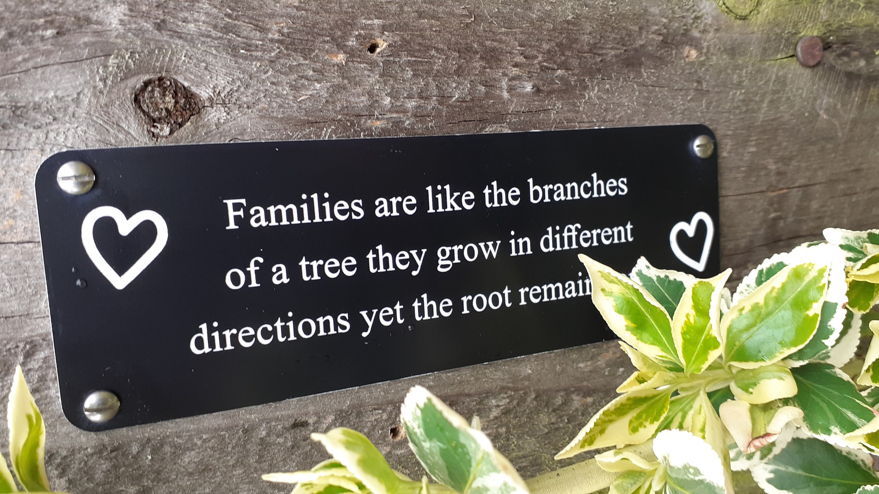 Memorial Engraved Bench Wall Plaques Personalised Etsy