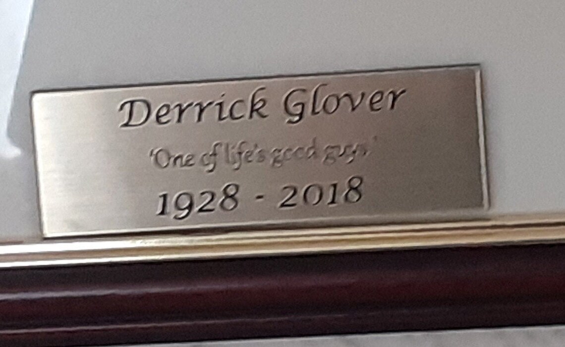 Personalised Engraved Picture Frame Plaques Etsy