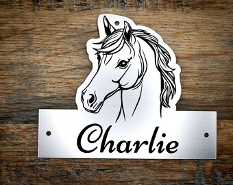 Acrylic Stable Name Plaques Without Border