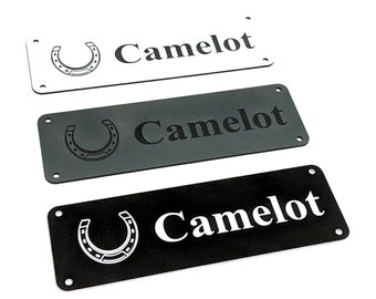 6" x 2" Stable Name Plaques, Personalised