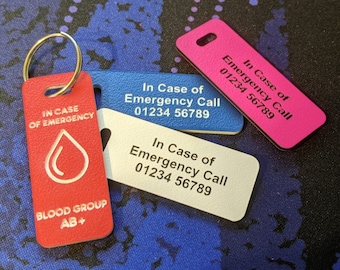 Medical Tags, Blood Group, Medical Conditions, ICE