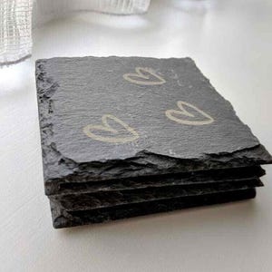 Slate Coasters, Personalised