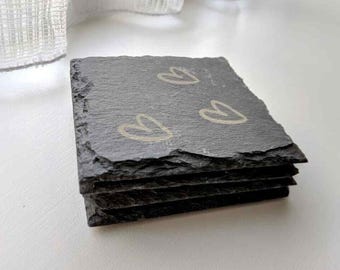 Slate Coasters, Personalised
