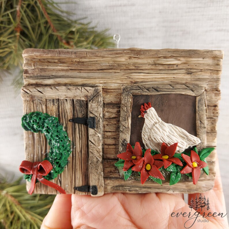 Farm AnimalsChicken Coop Christmas OrnamentHandmade Etsy