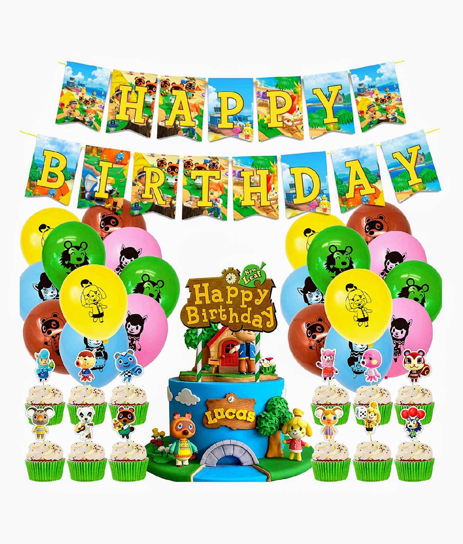 Animal Crossing Birthday Party SuppliesAnimal Crossing Happy Etsy