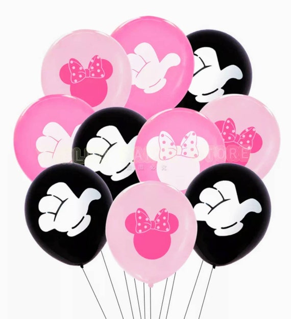 Rosa Y Negro Minnie Mouse Cumpleanos Decoraciones Minnie Etsy Rosa Y Negro Minnie Mouse Cumpleanos Decoraciones Minnie Etsy