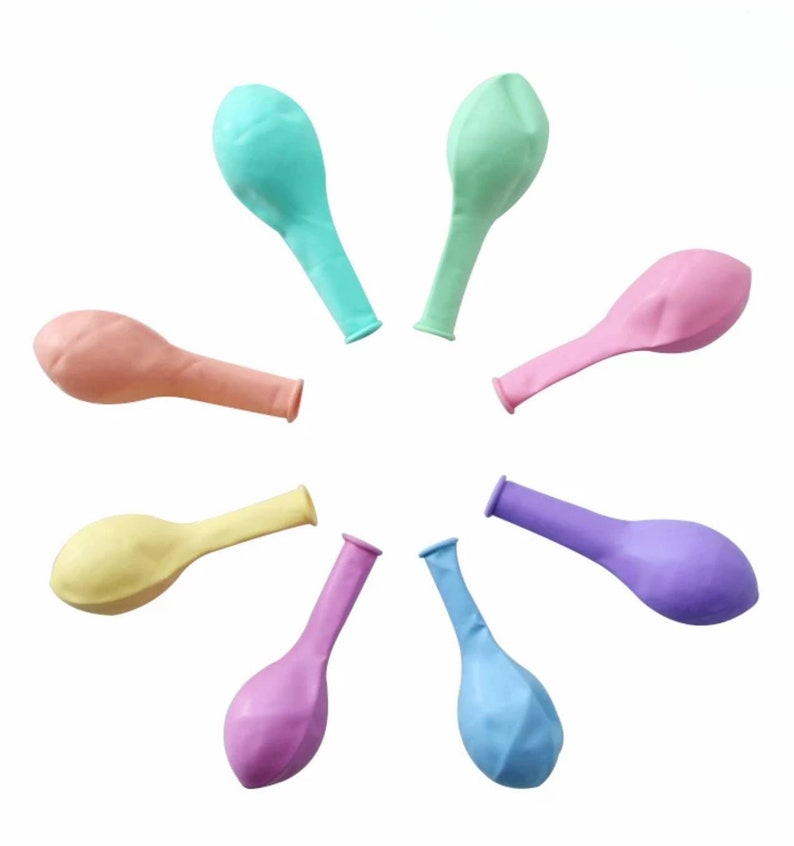 21 Pcs Pastel Balloons,Macaron Candy Color Balloons,Rainbow Unicorn Birthday Decorations,Baby Shower Decor,Party Supplies,Pastel Balloons