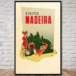 Portugal Reise Poster, besuchen Madeira, Weinregion, INSTANT DOWNLOAD, Portugal Reise Druck download, Wandkunst, Retro-Reise Digitaldruck